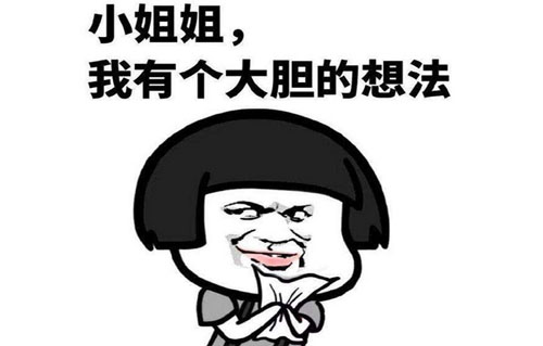 我有一个大胆的想法是什么意思？